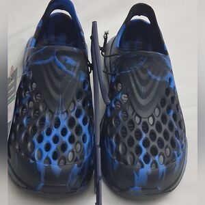 Vibrant Blue and Black Kids Shoes